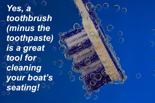 how to clean boat seat stains